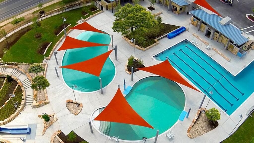 swimming pool shade sails
